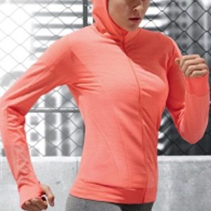 Wholesale women’s peach gym hooded sweatshirt