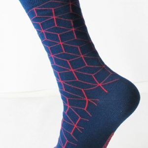 Smart navy-blue socks