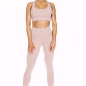 Pastel pink women’s compression set