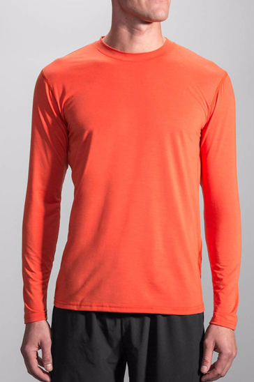 Bulk Orange full sleeve men’s running tee Manufacturer in USA ...