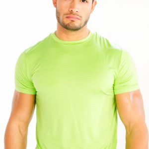 Light green men’s running tee