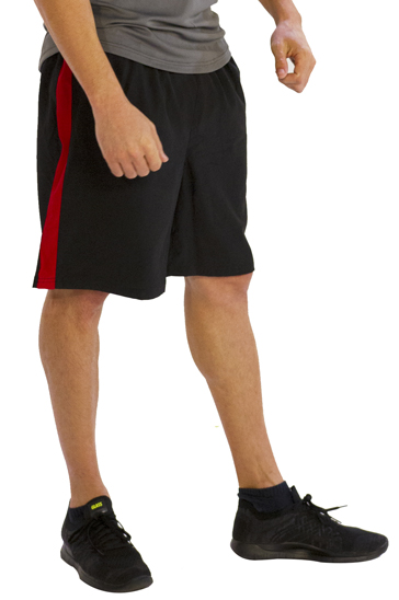 Black And Red Mens Gym Shorts Wholesale