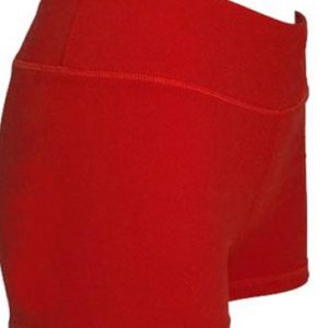 Vibrant red men’s running shorts