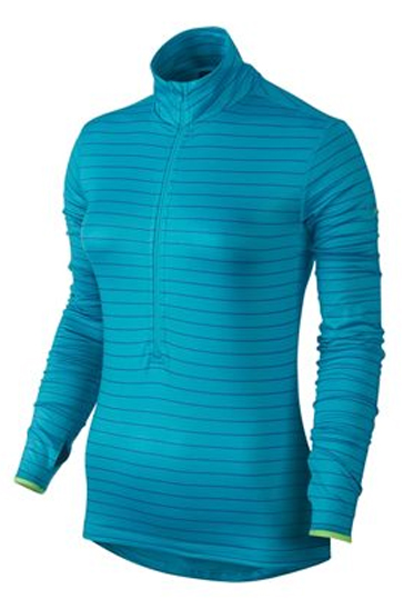 Wholesale Womens Blue Striped Compression Pullover