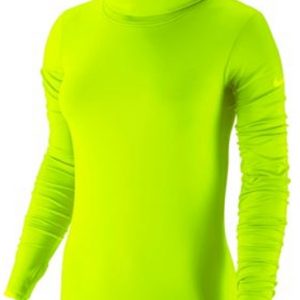 Wholesale Women's Neon Green Turtleneck Compression Pullover USA, Canada, Australia