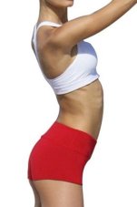 White and red women’s workout set