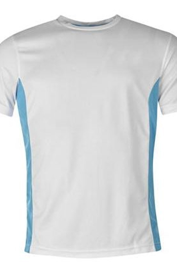 White and aqua blue men’s t-shirts