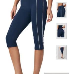 skinny fit with side border fitness capri manufacturer