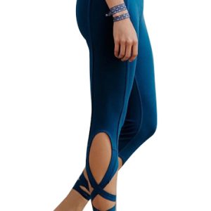 Midnight Blue Knotted Leggings Wholesale