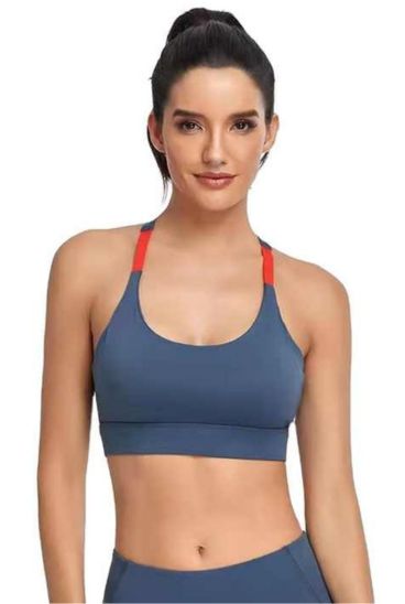 Bulk Grey and Orange Athletic Bra Manufacturer in USA, Australia, Canada,  Europe and UAE