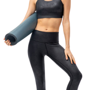 wholesale pure black gym leggings