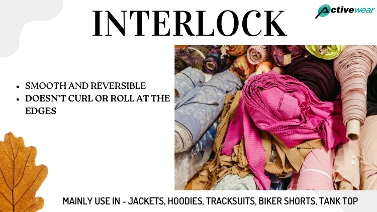 interlock fabric for clothing