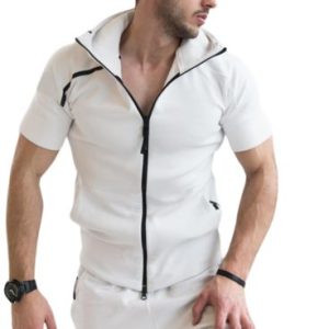 bulk pure white zipper fitness wear