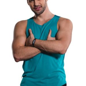 teal blue man tank top manufacturer