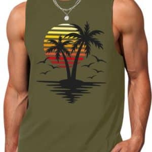 olive green mens singlet wholesale suppliers