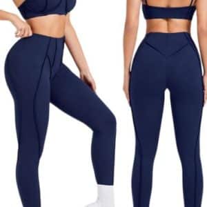 blue inside out gym leggings wholesale distributors